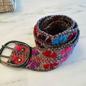 Jenny Krauss Embroidered Belt ~ Size L